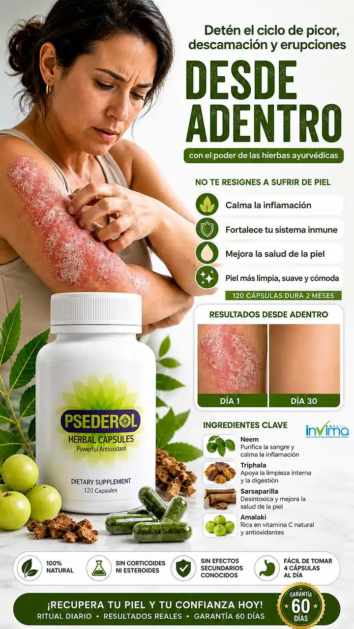Psederol Detén la Psoriasis Desde Adentro