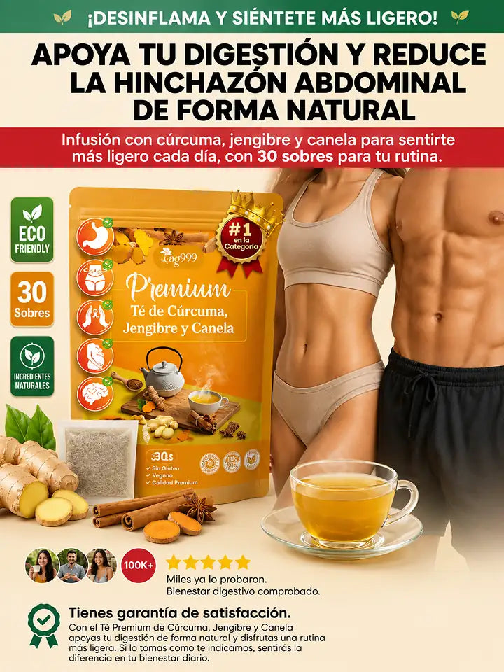 Te de Curcuma 30 sobres apoya tu sistema digestivo