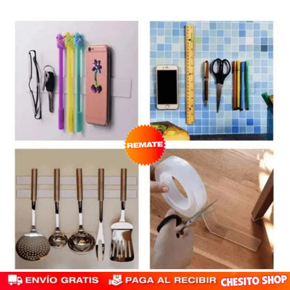 Cinta Doble Faz Lavable Y Reutilizable