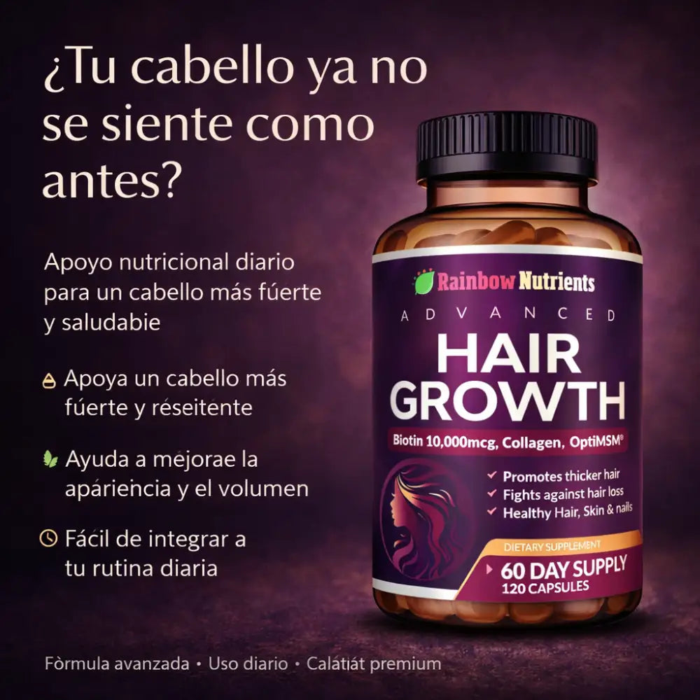 Cápsulas Hair Growth+ Fortaleza Capilar