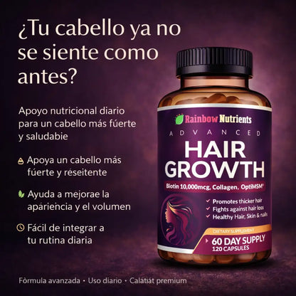 Cápsulas Hair Growth+ Fortaleza Capilar