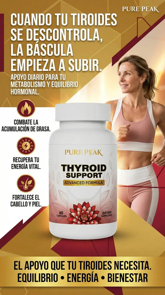 Pure Peak Thyroid Support: Reactiva tu metabolismo y baja de peso.