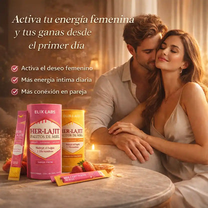Her-Lajit™ Barritas de Miel para Energía y Equilibrio Femenino