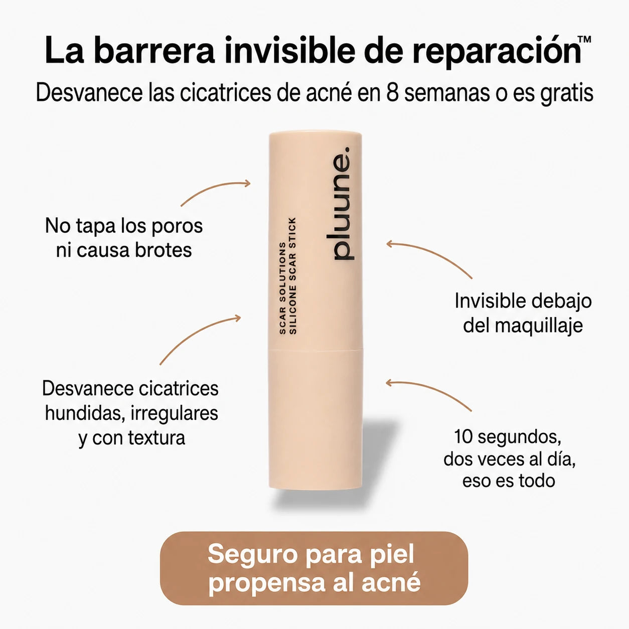 Barra reparadora de cicatrices de acné clínica™