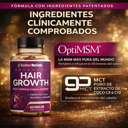 Cápsulas Hair Growth+ Fortaleza Capilar