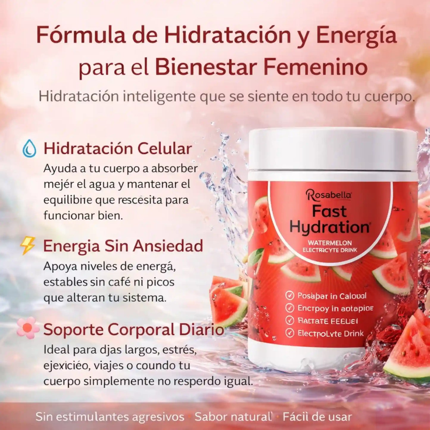 Rosabella Fast Hydration: Energía, Deseo y Sensación Viva en Tu Cuerpo
