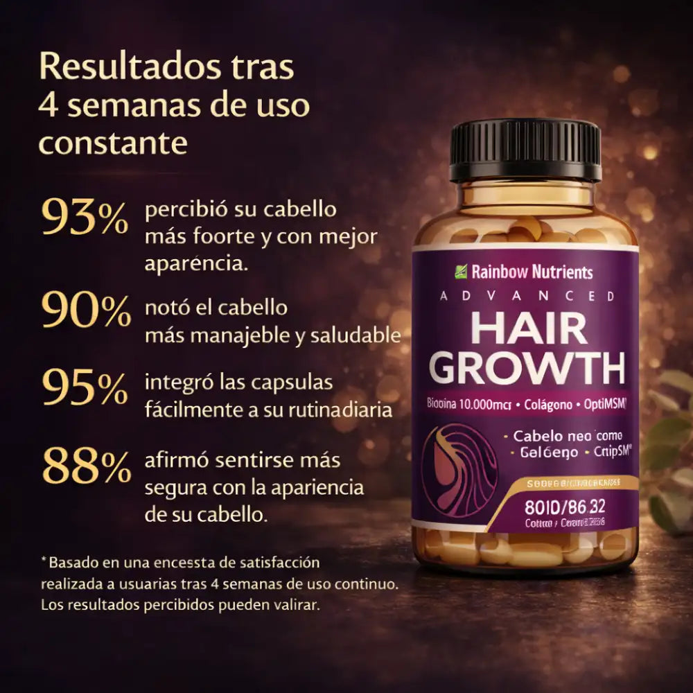 Cápsulas Hair Growth+ Fortaleza Capilar