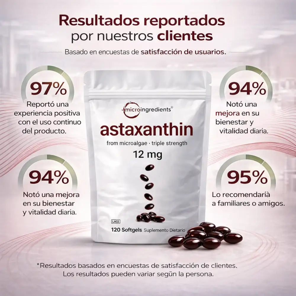 Astaxanthin 12 mg Protección Antioxidante Celular Avanzada