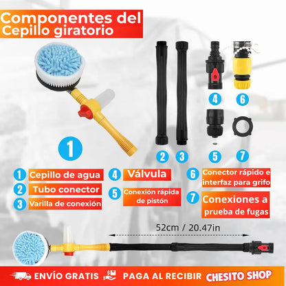 Kit de cepillo de microfibra para lavado de Carro y Moto