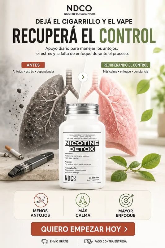 Nicotine Detox NDCO  Dejar de fumar Y vapear