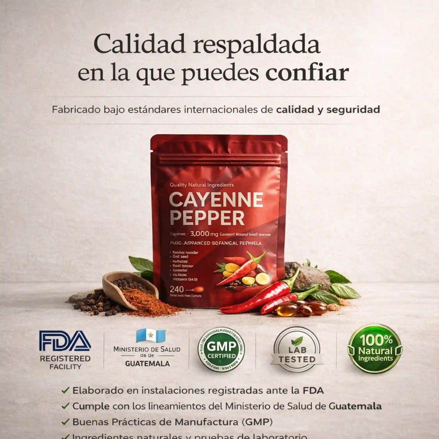BePureX Cayenne Energía y rendimiento diario que se sienten desde dentro