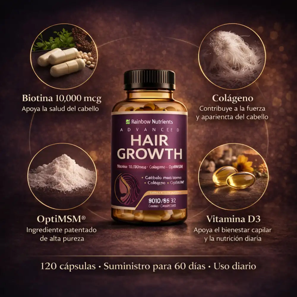 Cápsulas Hair Growth+ Fortaleza Capilar