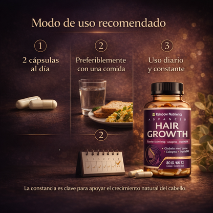 Cápsulas Hair Growth+ Fortaleza Capilar