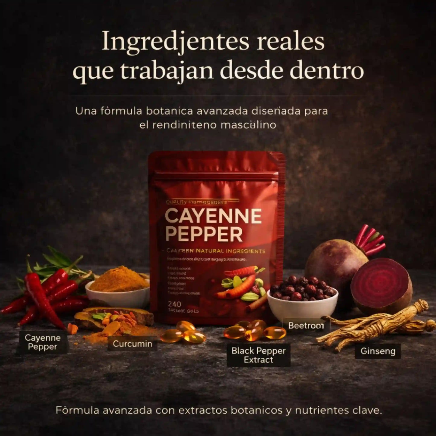 BePureX Cayenne Energía y rendimiento diario que se sienten desde dentro