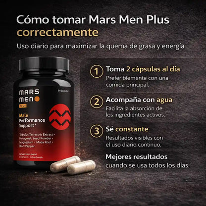 Mars Men Plus – Apoyo Masculino para la Quema de Grasa y Energía Diaria
