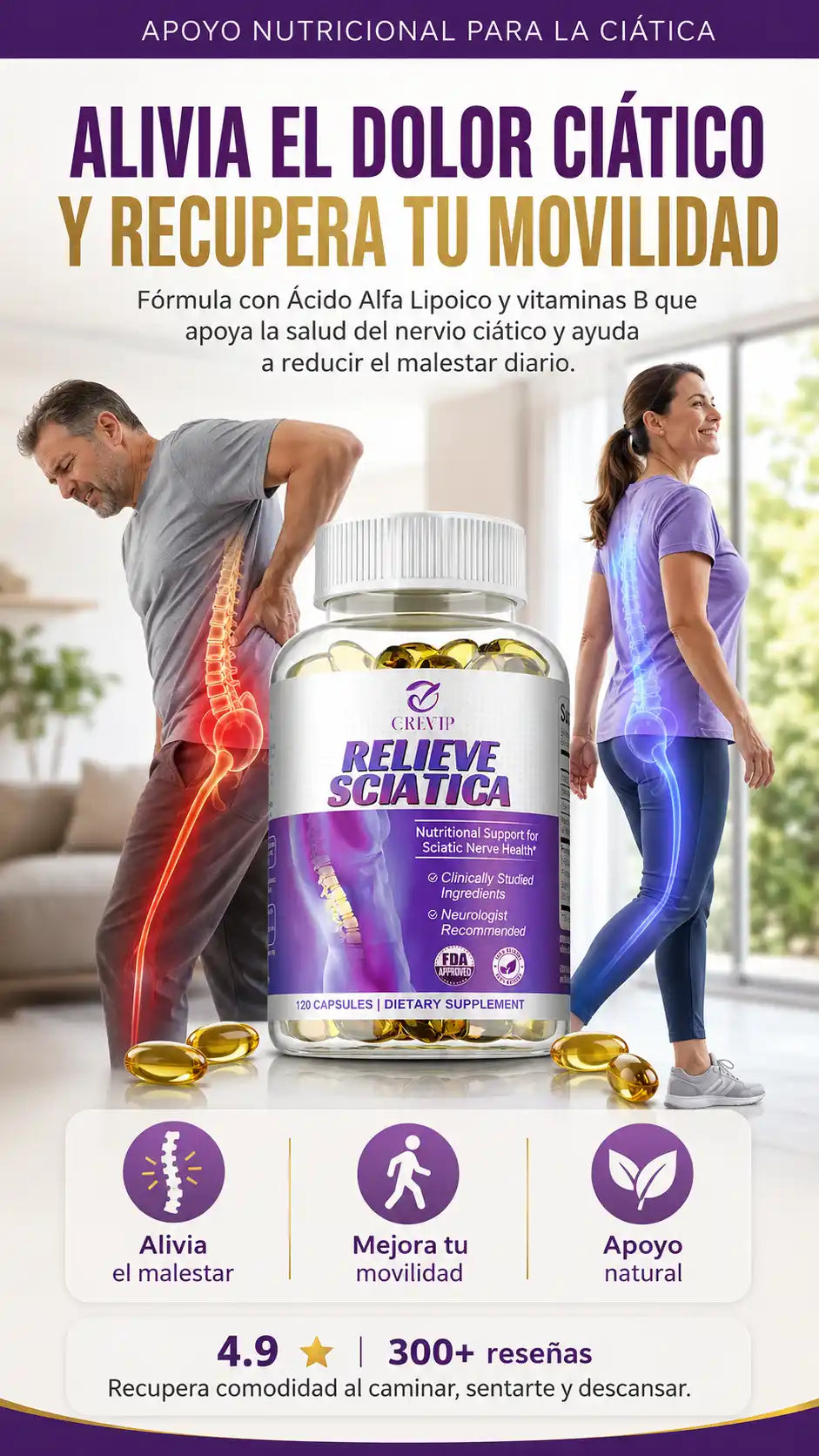 Sciaticare Crevip: Alivio Natural para el Nervio Ciático
