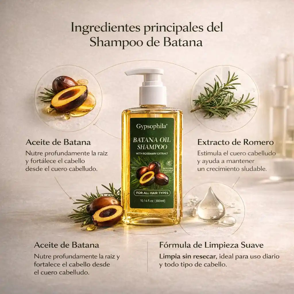 Shampoo de Batana 100% natural – Cabello más fuerte, brillante y sin huecos