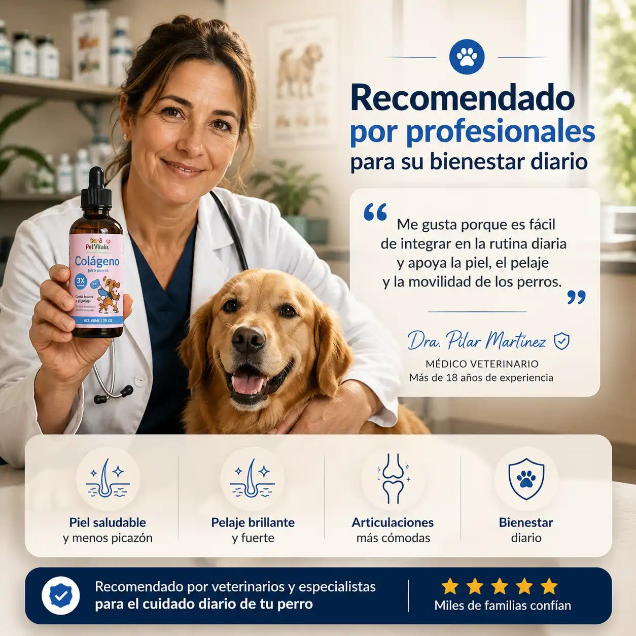 Collagen Drops — Piel Sana, Pelaje Brillante y Articulaciones Fuertes