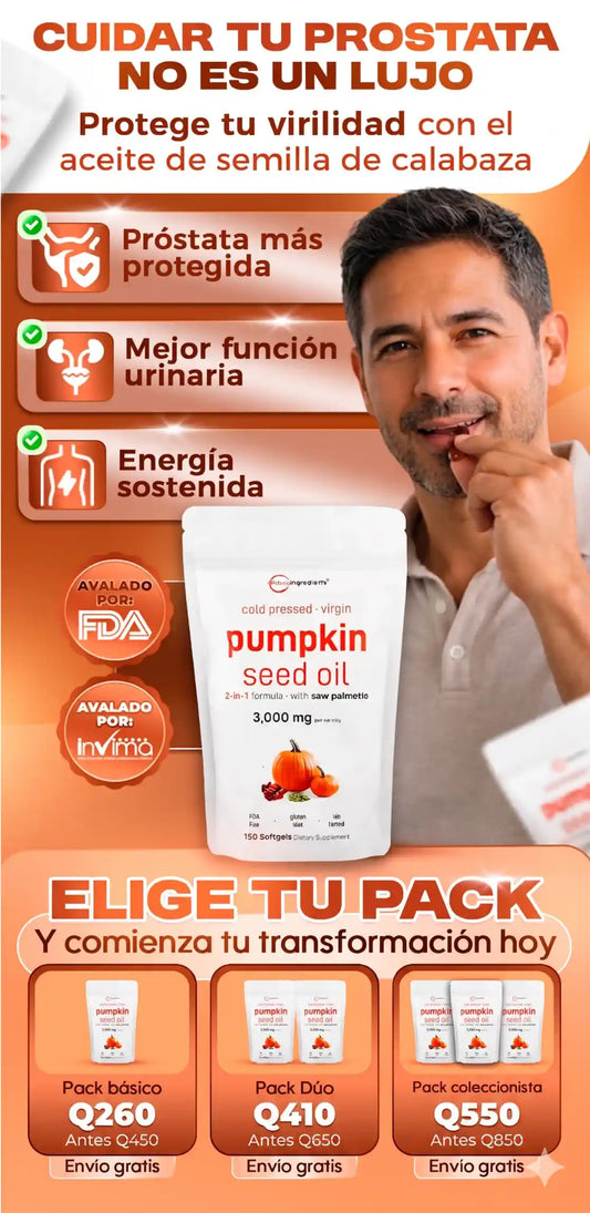 Pumpkin Seed Oil (Aceite de Semilla de Calabaza)
