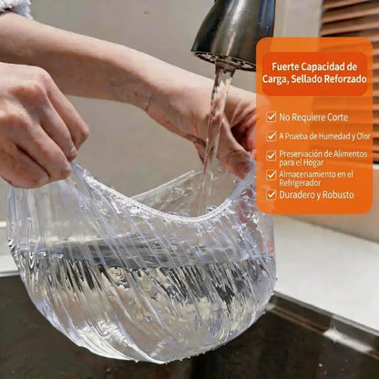 Tapas Elásticas Reutilizables (Pack x100) — Conserva la Frescura y Aísla Olores