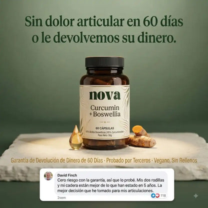 Curcumina + Boswellia para el apoyo articular
