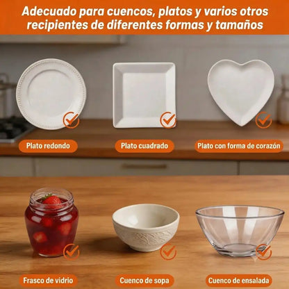 Tapas Elásticas Reutilizables (Pack x100) — Conserva la Frescura y Aísla Olores