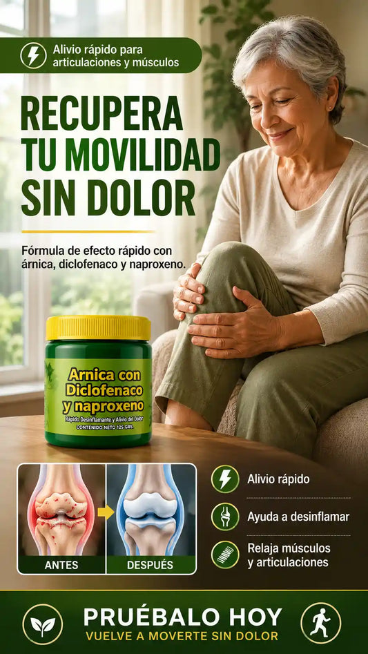 Crema de arnica con diclofenaco y naproxeno