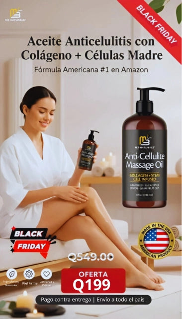 Aceite Natural de Masaje Anticelulitis™.