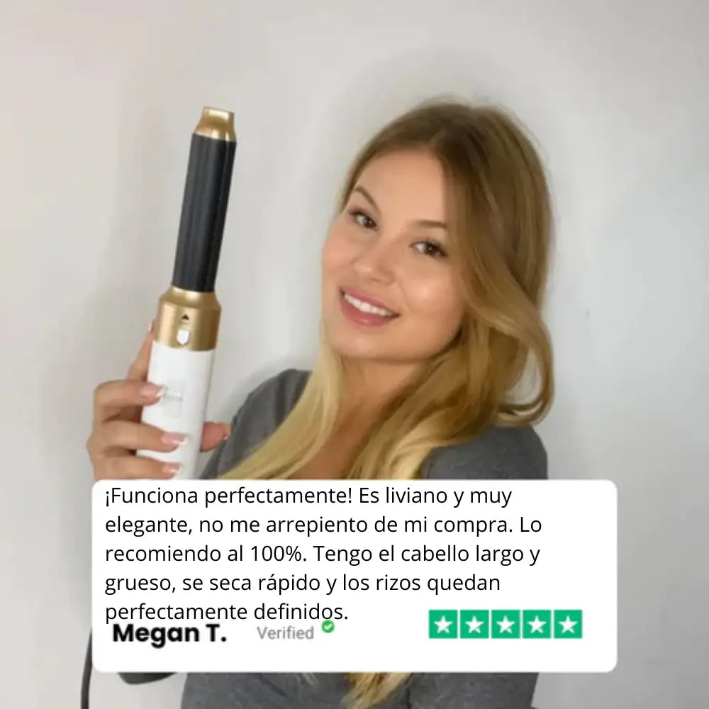 ¡Cepillo secador 5 en 1 transforma tu cabello!