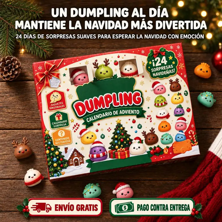Calendario de adviento de dumplings squishy