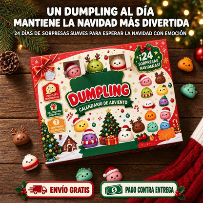 Calendario de adviento de dumplings squishy