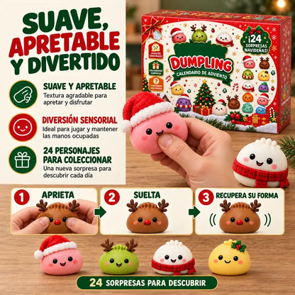 Calendario de adviento de dumplings squishy