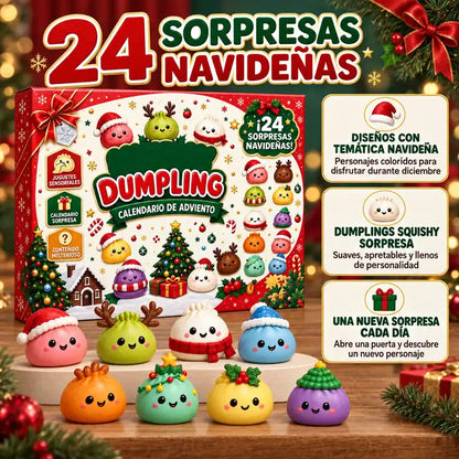 Calendario de adviento de dumplings squishy