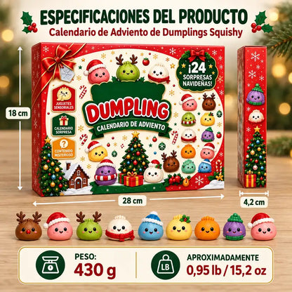 Calendario de adviento de dumplings squishy