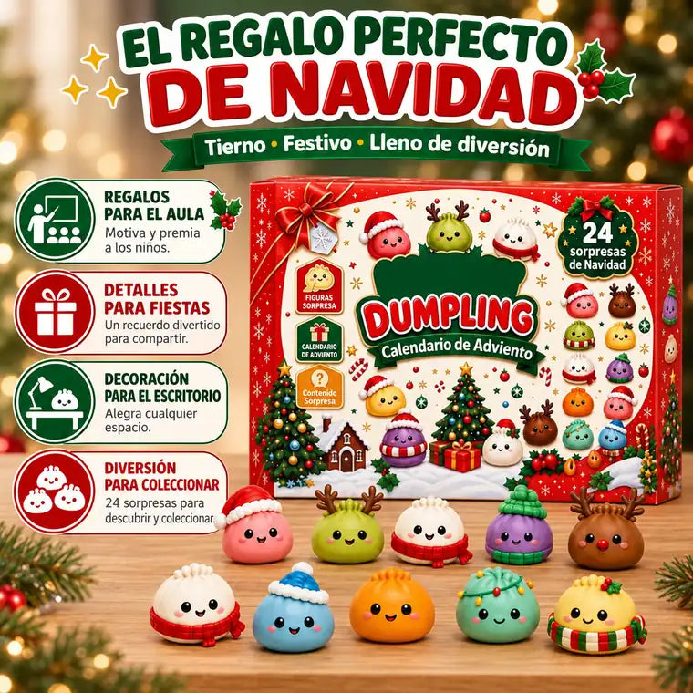 Calendario de adviento de dumplings squishy