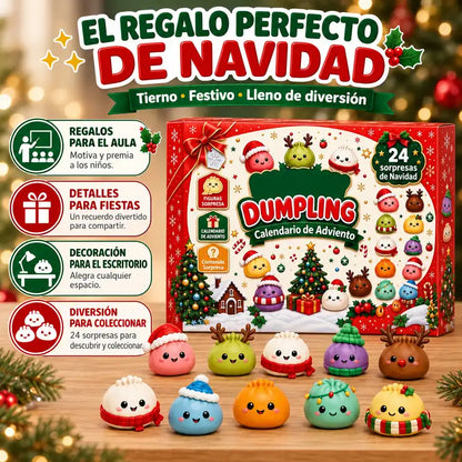 Calendario de adviento de dumplings squishy