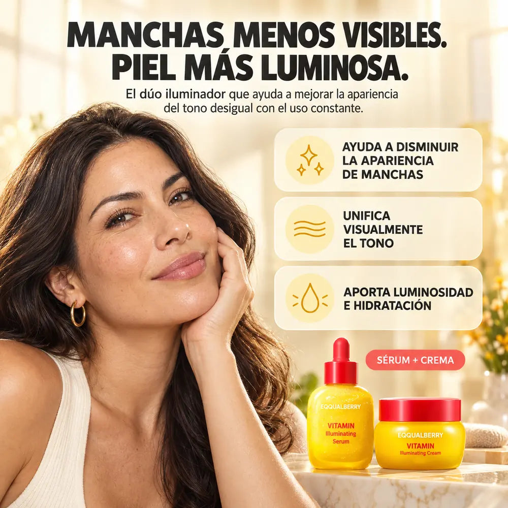Dúo Vitamin sérum y crema iluminadora