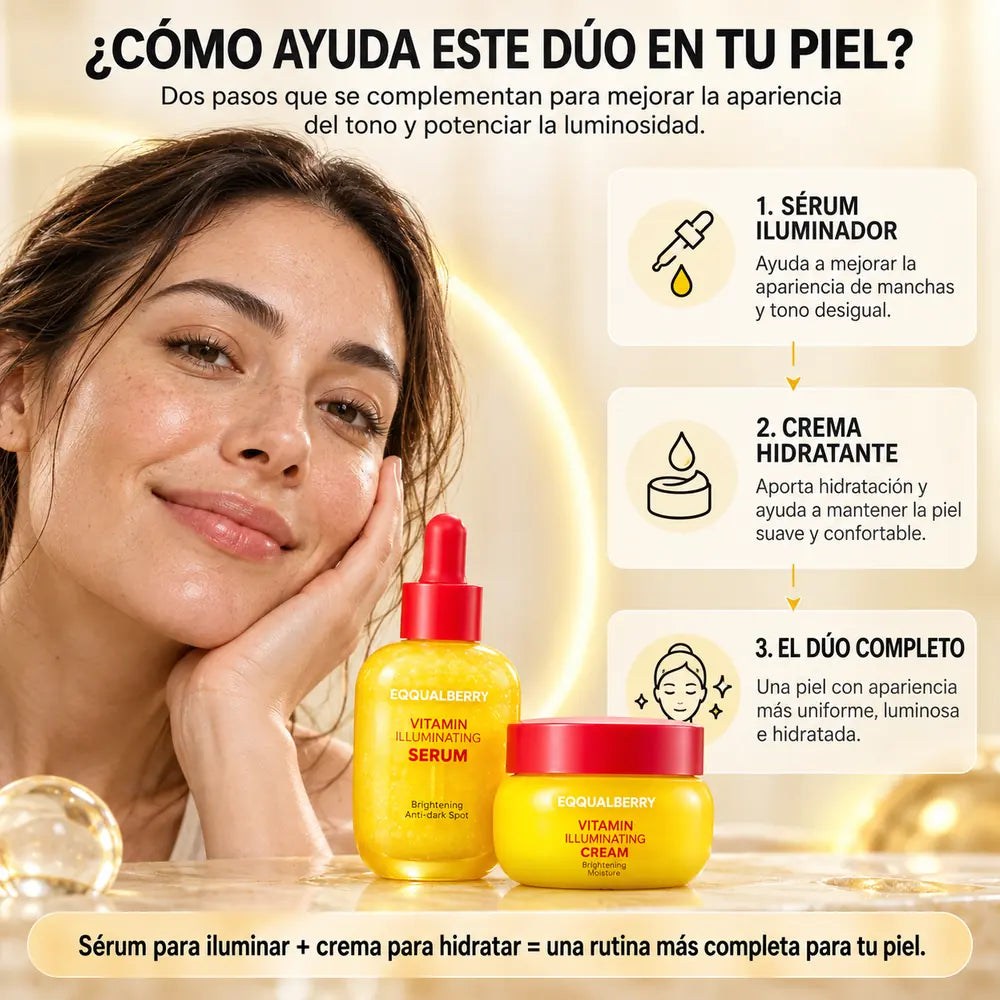 Dúo Vitamin sérum y crema iluminadora