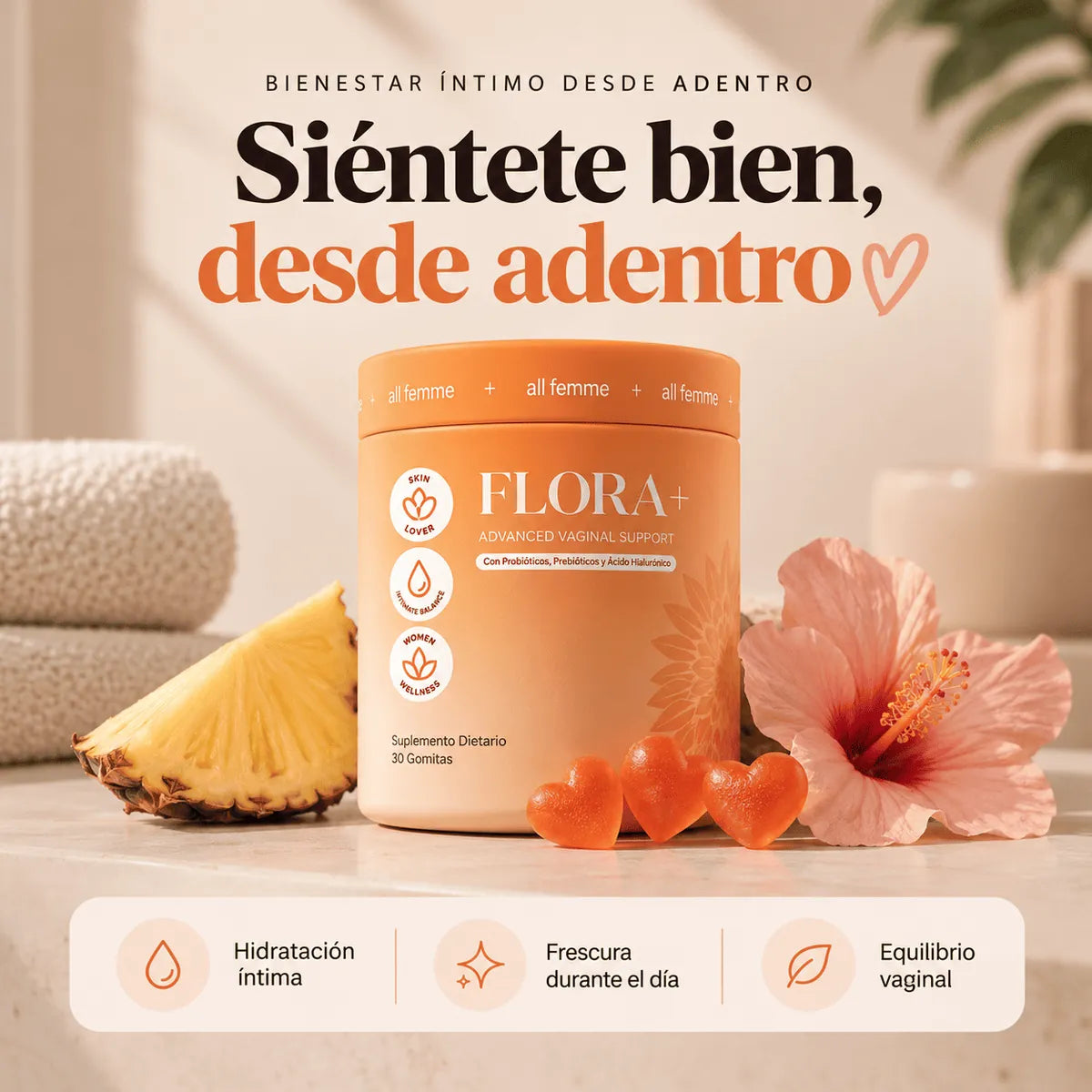 Flora Plus – Probiótico Íntimo Femenino