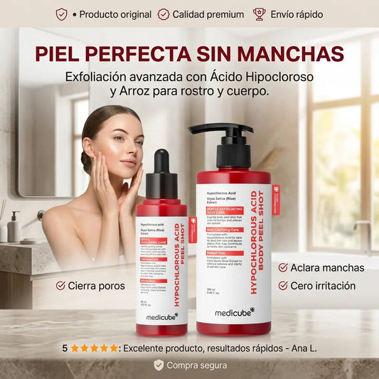 Medicube Dúo de exfoliación con ácido hipocloroso y arroz