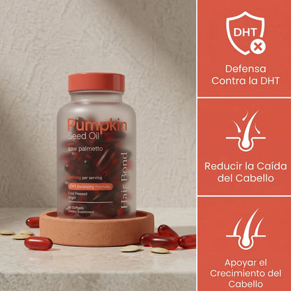 Hair Bond aceite de semilla de calabaza para la caída del cabello