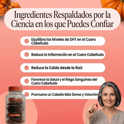 Hair Bond aceite de semilla de calabaza para la caída del cabello