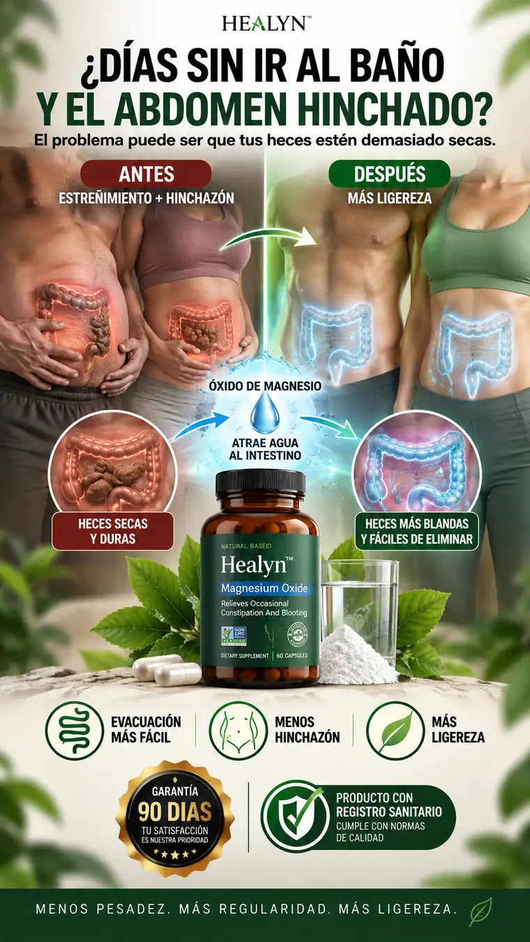 Healyn óxido de magnesio para el estreñimiento y la hinchazón