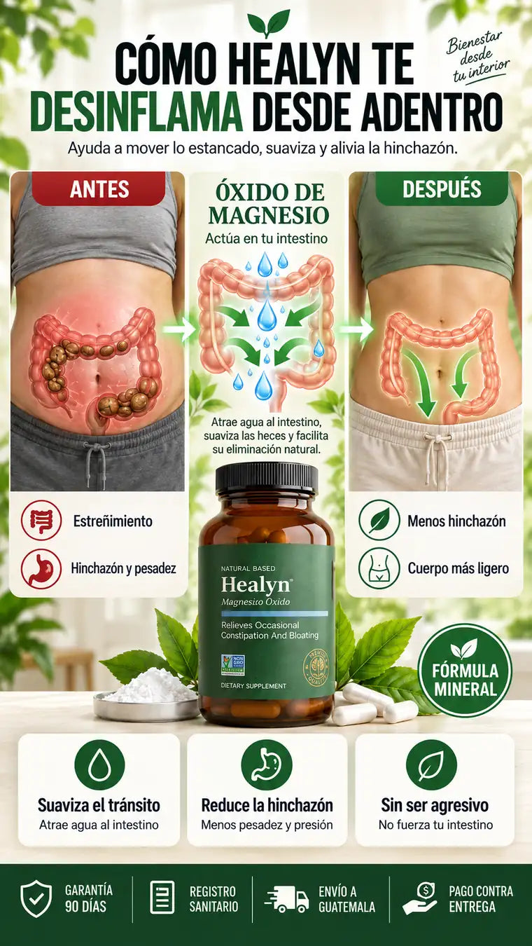 Healyn óxido de magnesio para el estreñimiento y la hinchazón