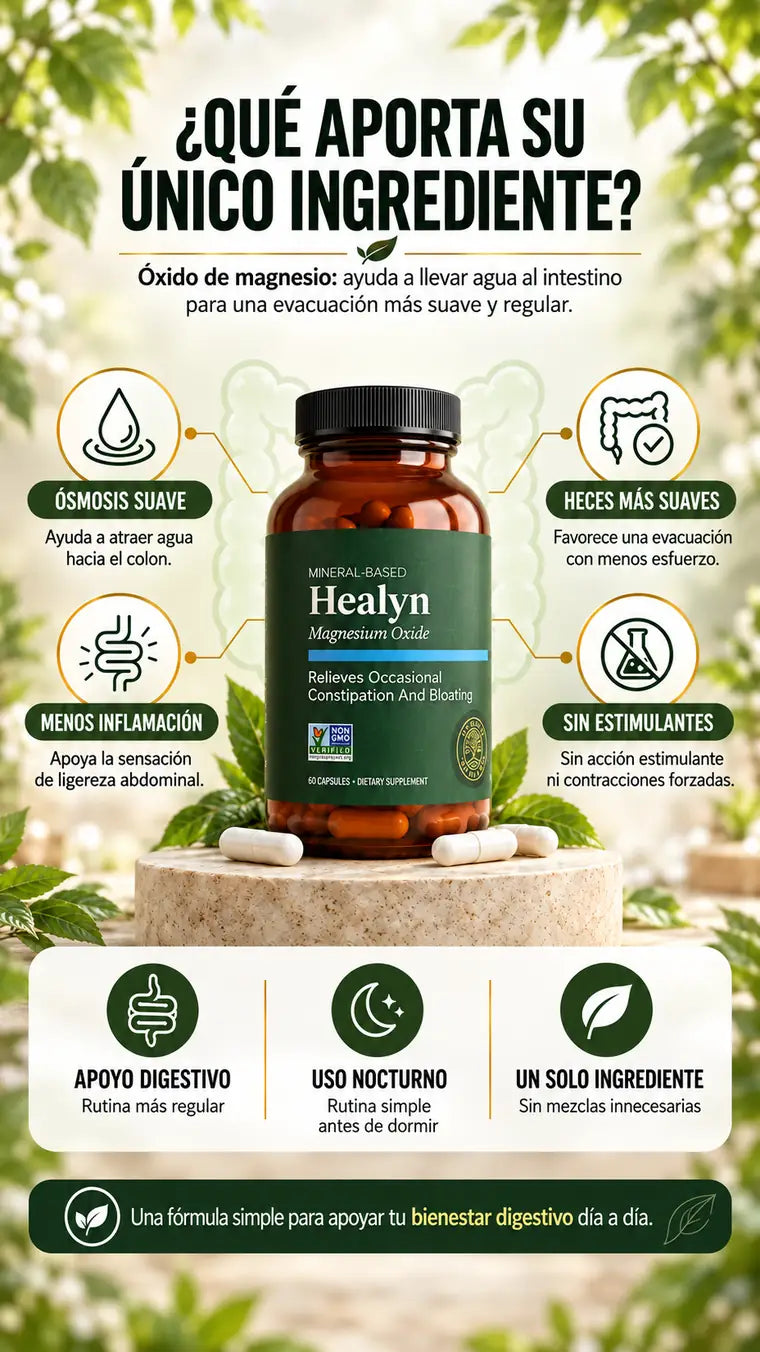 Healyn óxido de magnesio para el estreñimiento y la hinchazón