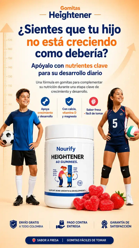 HEIGHTENER: Apoya el crecimiento de tu hijo
