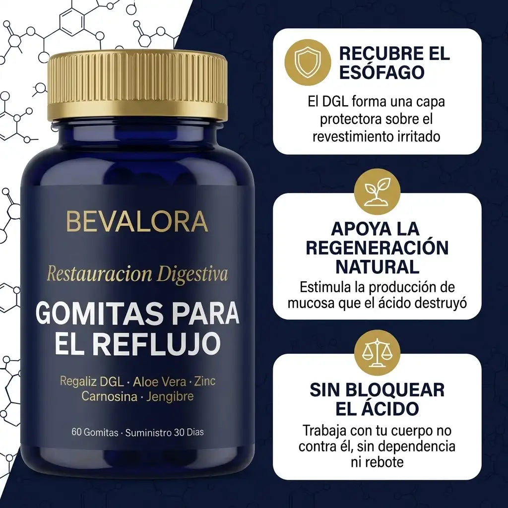 Bevalora® Restauración Esofágica — Gomitas Para El Reflujo