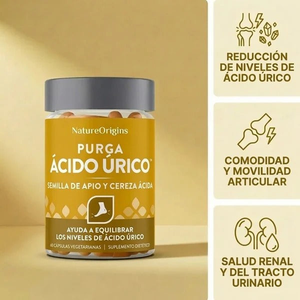 Suplemento Purga de Ácido Úrico 100% Natural