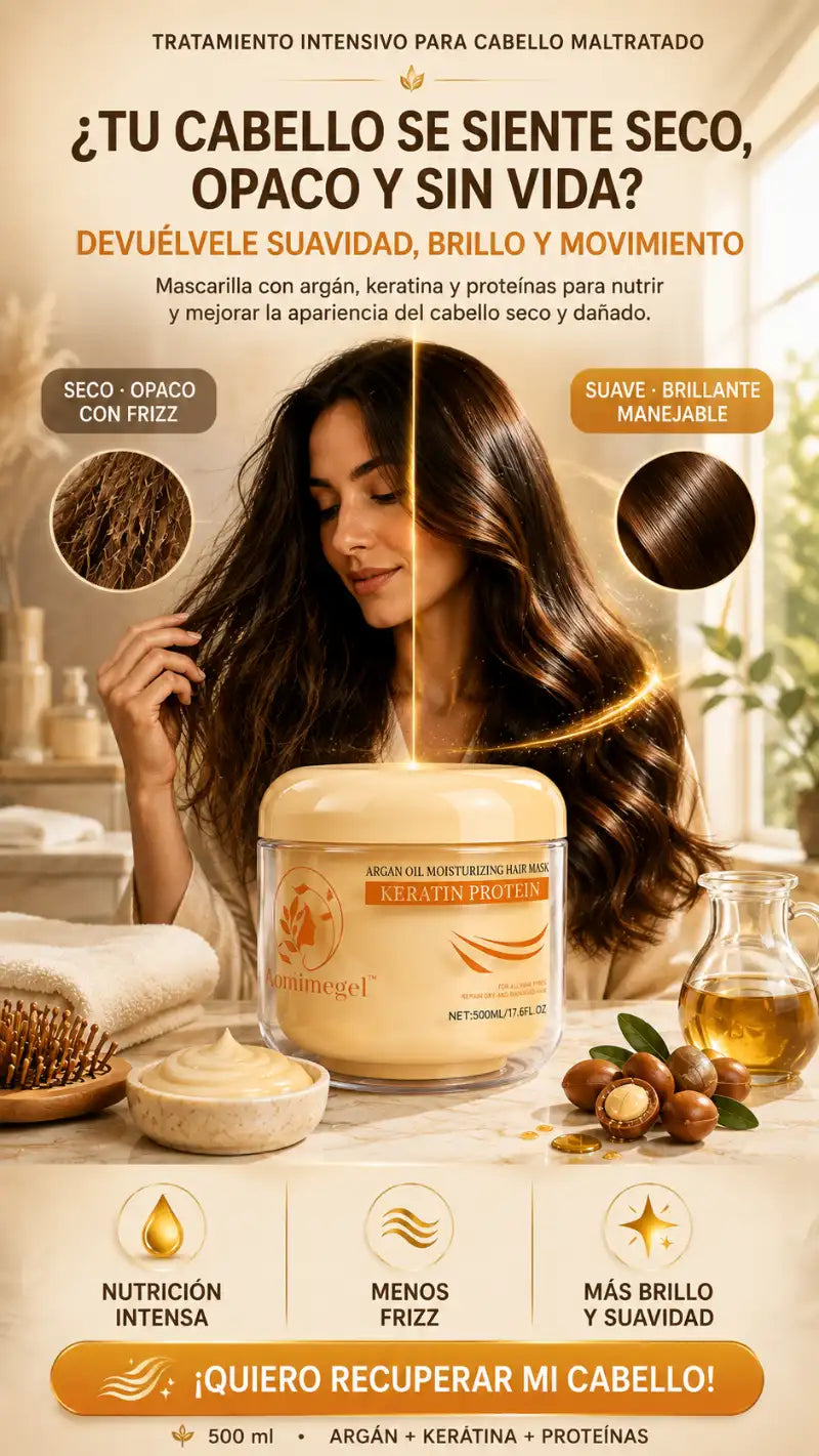 Mascarilla Capilar Aomimegel – Menos frizz y más brillo