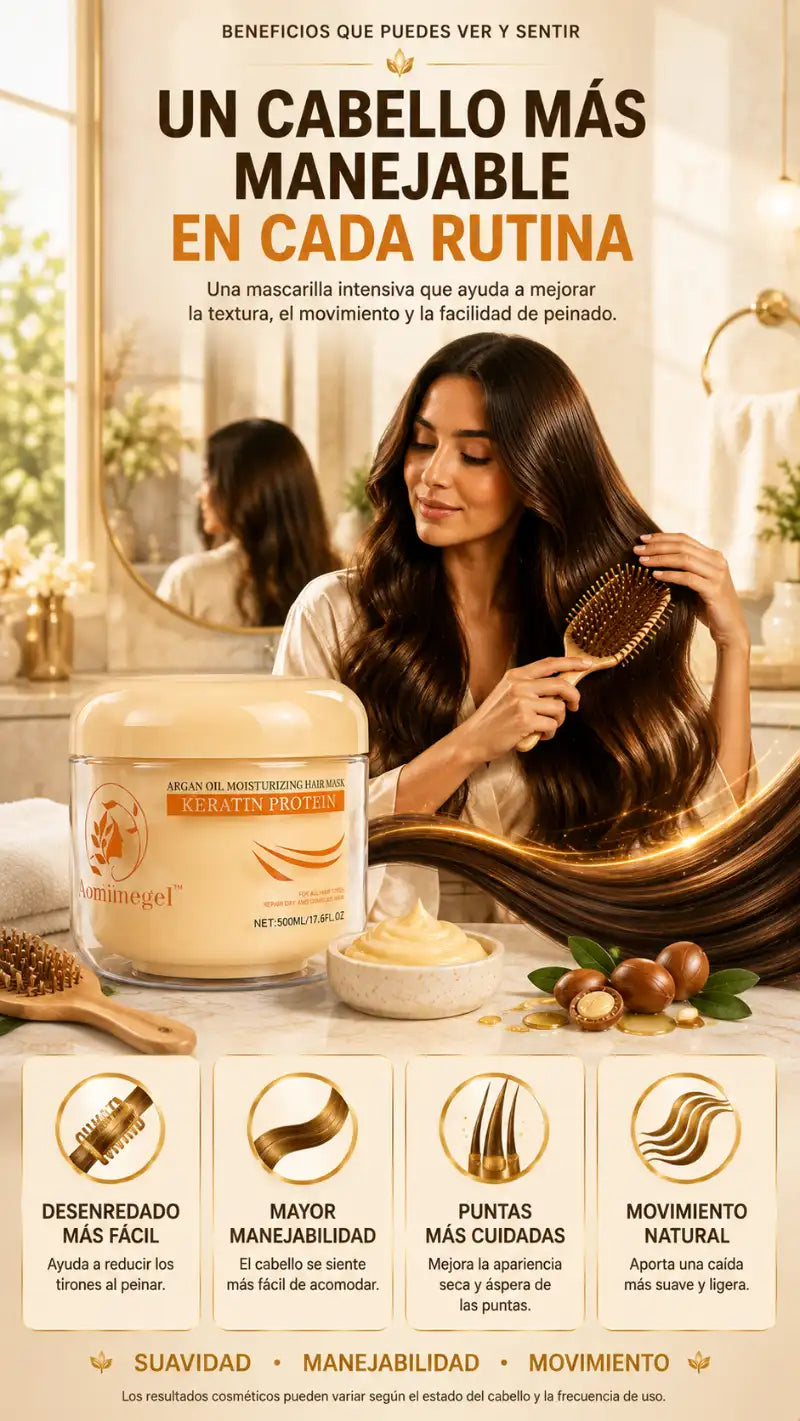 Mascarilla Capilar Aomimegel – Menos frizz y más brillo